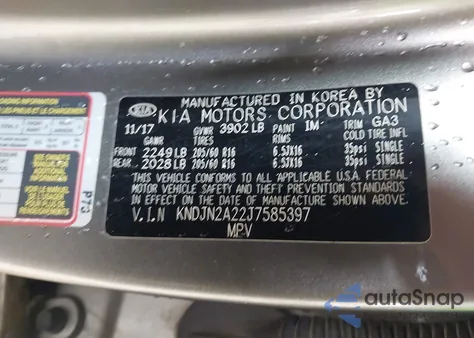 2018 Kia Soul z USA, uszkodzony, nr VIN KNDJN2A22J7585397